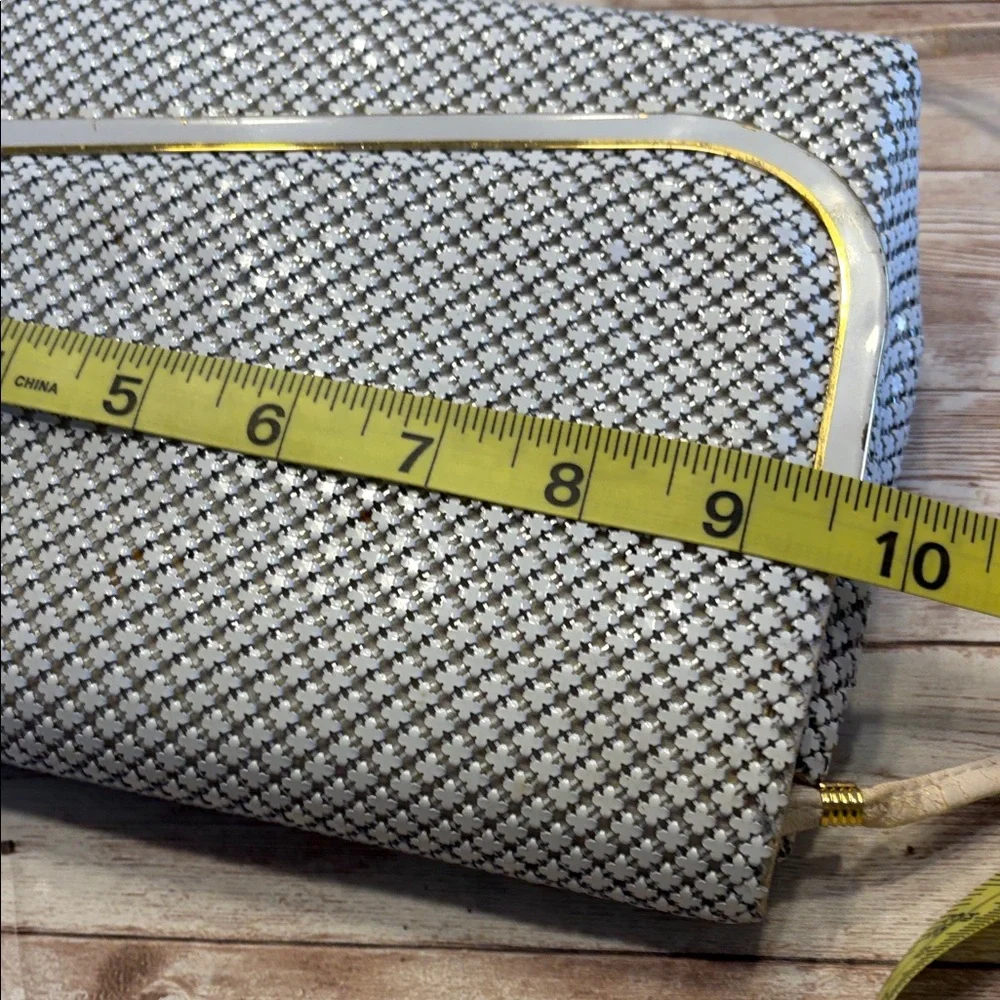 Vintage Bueno Chainmail Clutch with Gold Accents